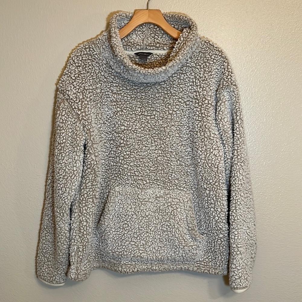 EDDIE Bauer Tan Fleece Pullover